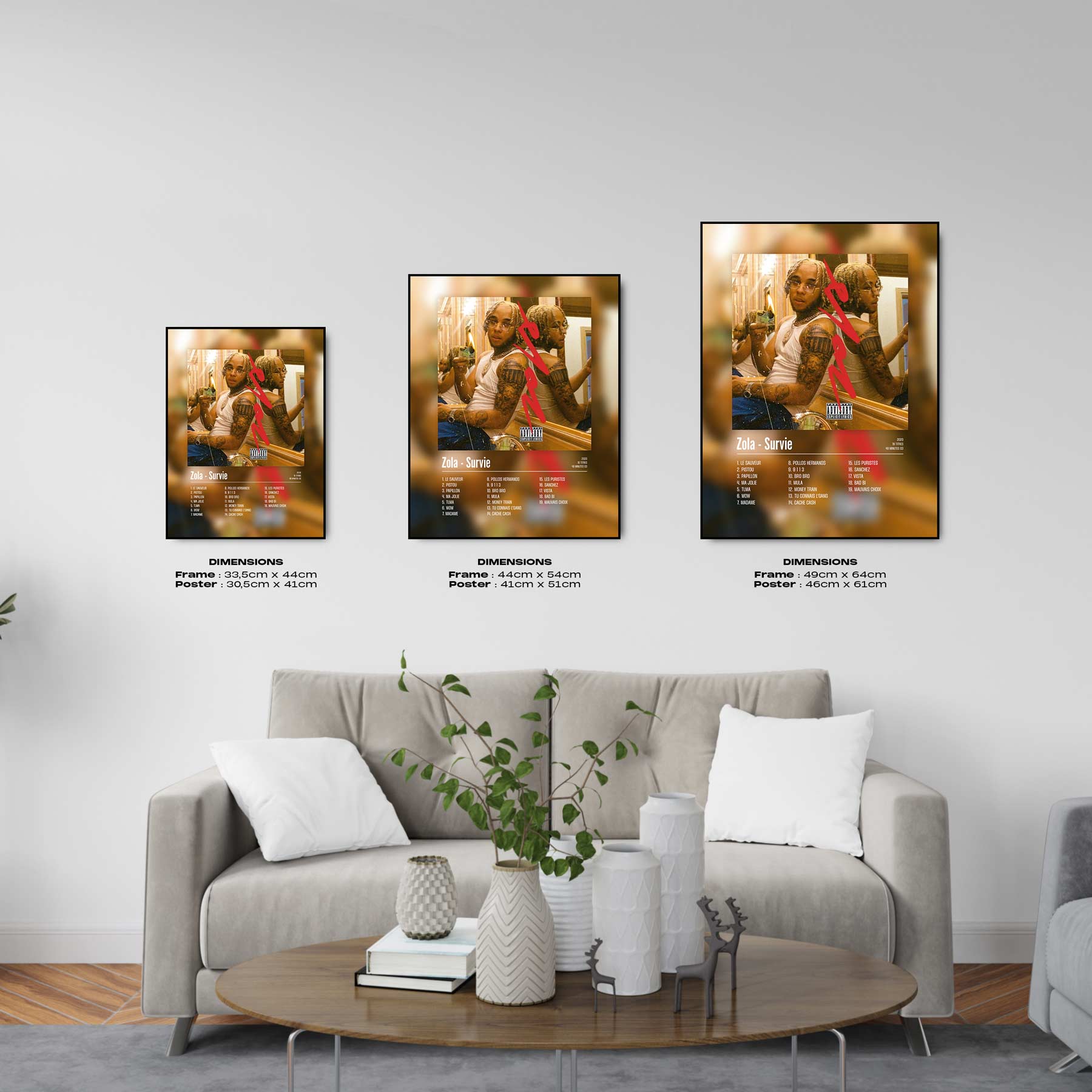 Poster Zola - Survie - Top Frame