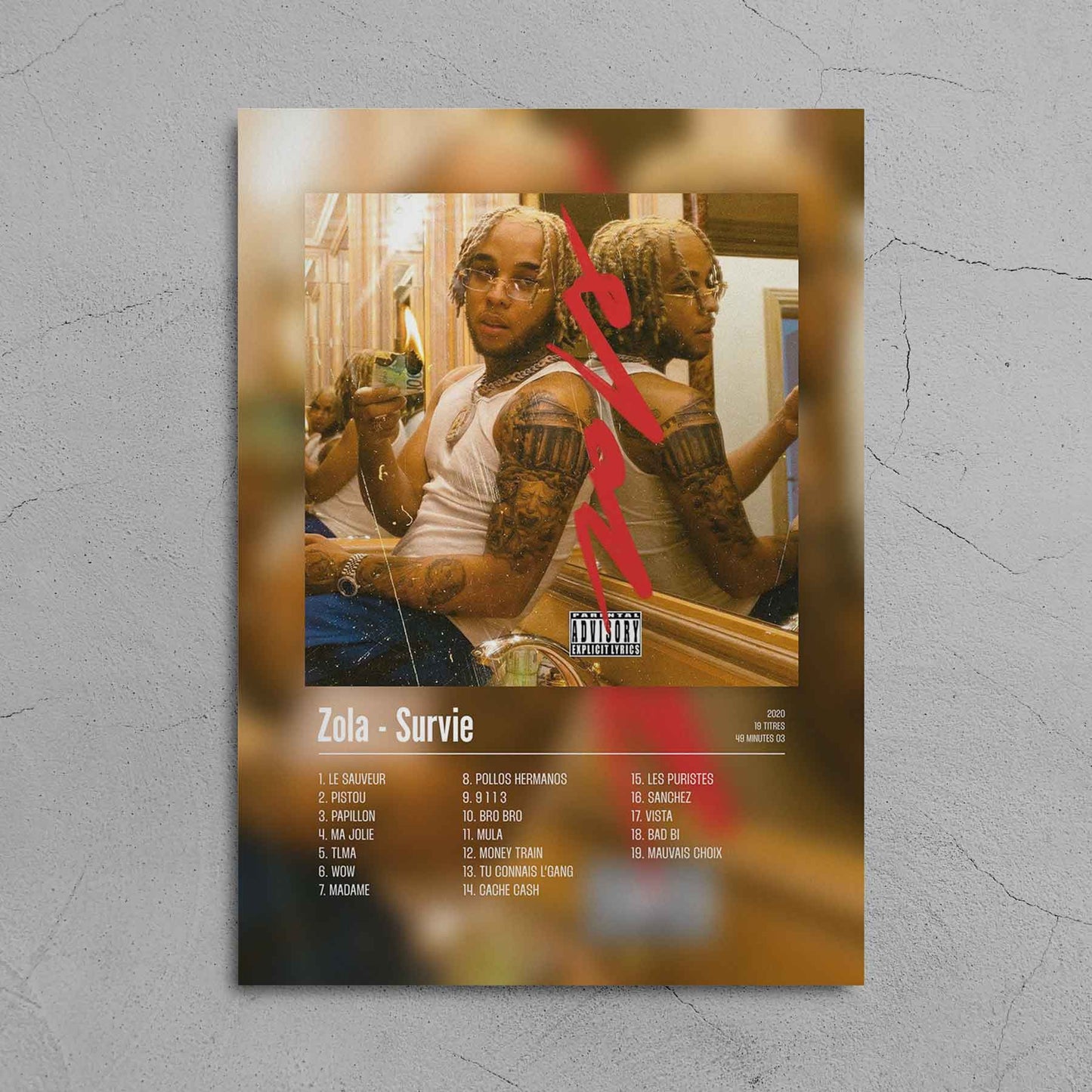 Poster Zola - Survie - Top Frame